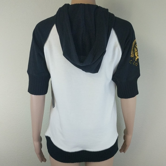 [GIII4her] Steelers embroidered 3/4 sleeve hoodie - Picture 6 of 7